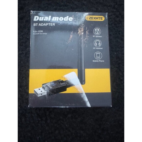 ZEXMTE Dual Mode Bluetooth BT 5.0+ EDR USB Adapter Dongle - Picture 1 of 3